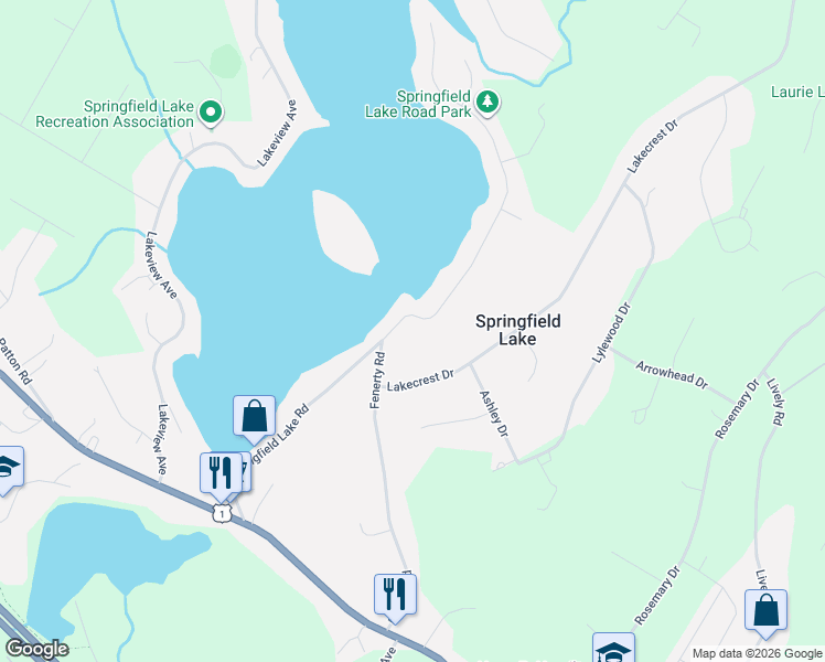 map of restaurants, bars, coffee shops, grocery stores, and more near 211 Springfield Lake Road in Middle Sackville