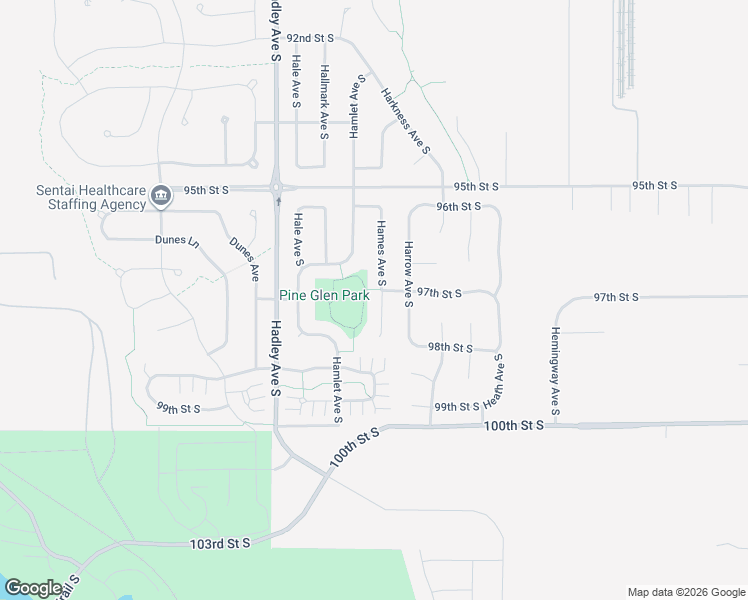 map of restaurants, bars, coffee shops, grocery stores, and more near 9736 Hames Court South in Cottage Grove