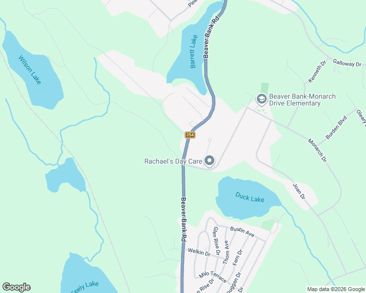 map of restaurants, bars, coffee shops, grocery stores, and more near 473 Nova Scotia 354 in Beaver Bank