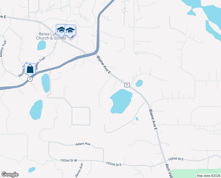 map of restaurants, bars, coffee shops, grocery stores, and more near 9629 Rich Valley Boulevard in Inver Grove Heights