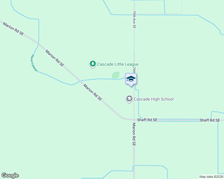 map of restaurants, bars, coffee shops, grocery stores, and more near 10226 Marion Road Southeast in Turner