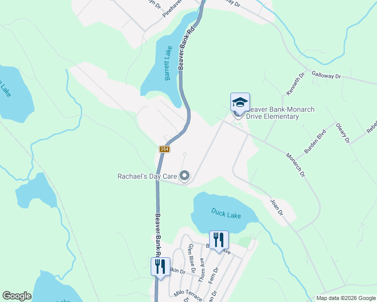 map of restaurants, bars, coffee shops, grocery stores, and more near 43 Imperial Court in Beaver Bank