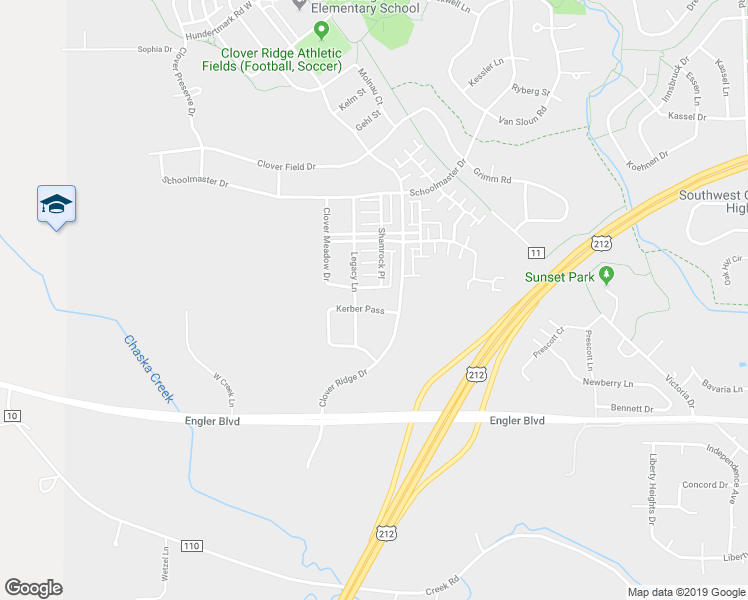 map of restaurants, bars, coffee shops, grocery stores, and more near 1020 Kerber Pass in Chaska