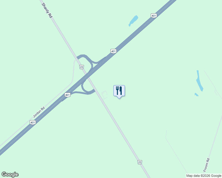 map of restaurants, bars, coffee shops, grocery stores, and more near 2085 Shanly Road in Cardinal