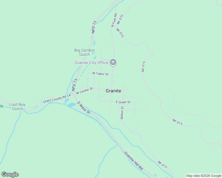 map of restaurants, bars, coffee shops, grocery stores, and more near North Street in Granite