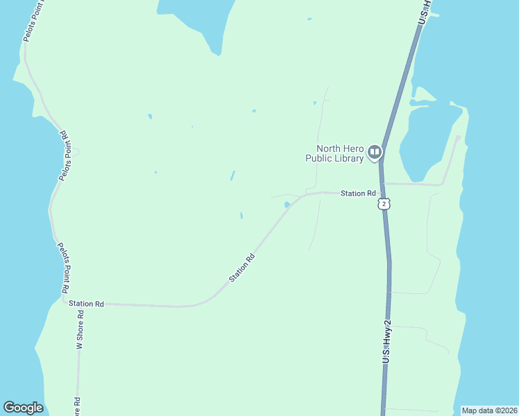 map of restaurants, bars, coffee shops, grocery stores, and more near 252 Station Road in North Hero