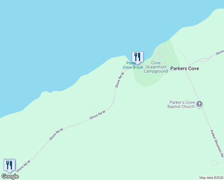 map of restaurants, bars, coffee shops, grocery stores, and more near 4247 Shore Road West in Granville Ferry