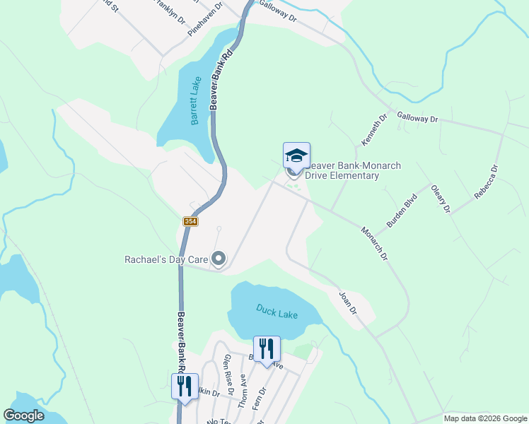 map of restaurants, bars, coffee shops, grocery stores, and more near 119 Beaver Bank Road in Beaver Bank