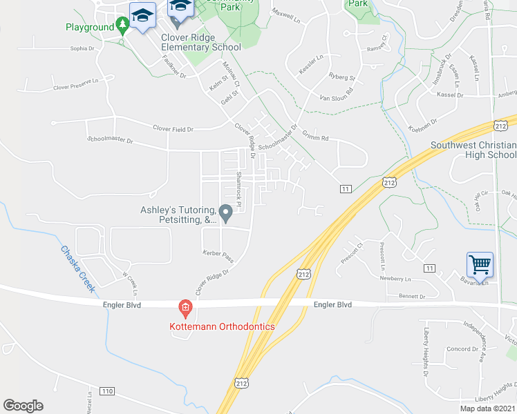 map of restaurants, bars, coffee shops, grocery stores, and more near 1952 Siefert Street in Chaska
