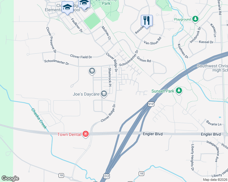 map of restaurants, bars, coffee shops, grocery stores, and more near 1952 Siefert Street in Chaska