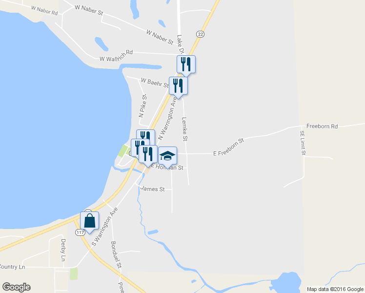 map of restaurants, bars, coffee shops, grocery stores, and more near 101 Lemke Street in Cecil