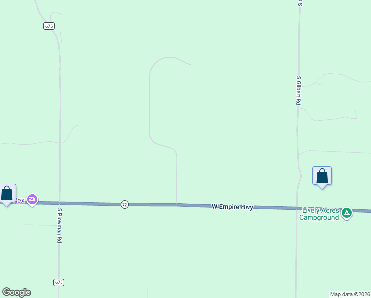 map of restaurants, bars, coffee shops, grocery stores, and more near South Karnes Road in Glen Arbor