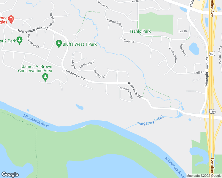 map of restaurants, bars, coffee shops, grocery stores, and more near 10627 Cavallo Ridge in Eden Prairie