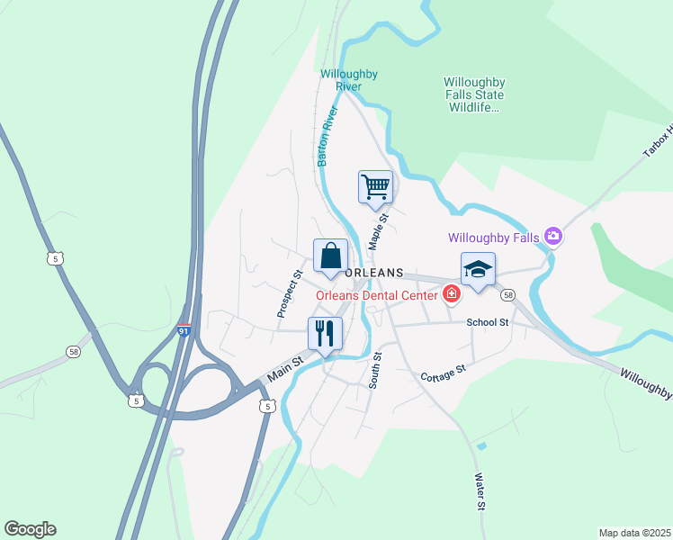 map of restaurants, bars, coffee shops, grocery stores, and more near 14 South Avenue in Barton
