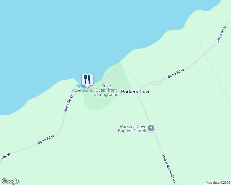 map of restaurants, bars, coffee shops, grocery stores, and more near Shore Road West in Annapolis County