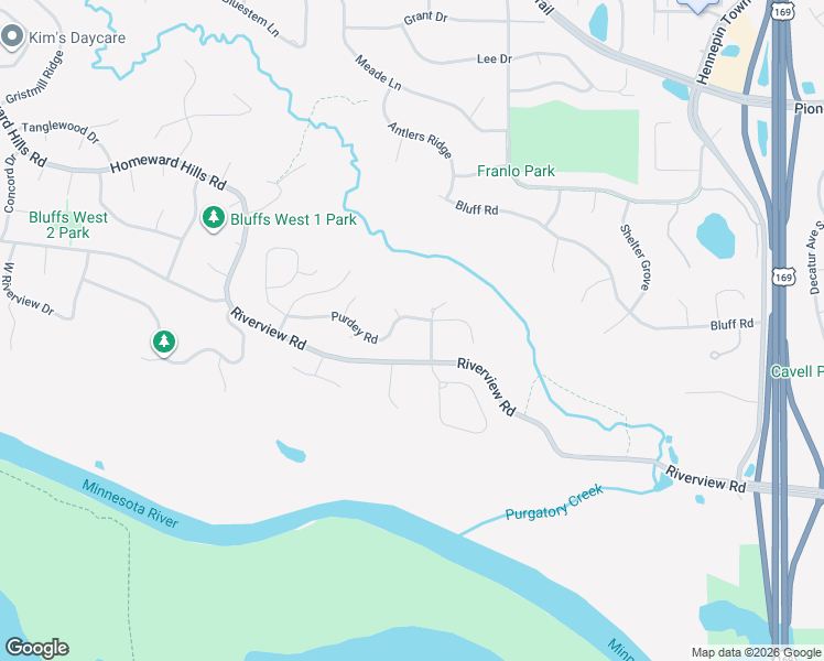 map of restaurants, bars, coffee shops, grocery stores, and more near 10509 Purdey Road in Eden Prairie