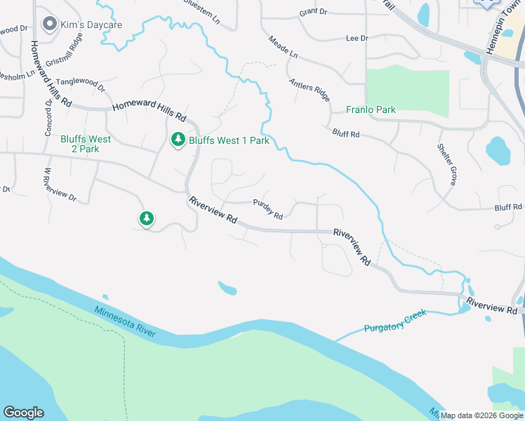 map of restaurants, bars, coffee shops, grocery stores, and more near 10761 Purdey Road in Eden Prairie