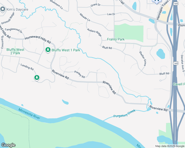 map of restaurants, bars, coffee shops, grocery stores, and more near 10509 Purdey Road in Eden Prairie