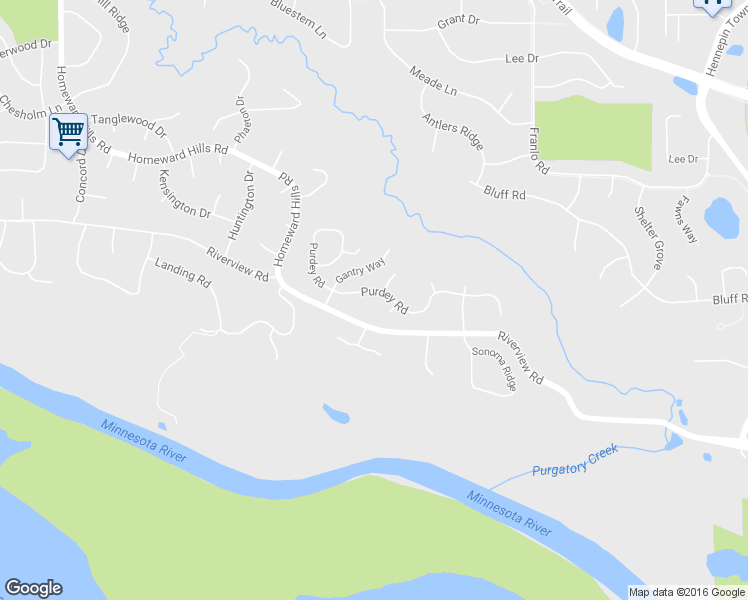 map of restaurants, bars, coffee shops, grocery stores, and more near 10761 Purdey Rd in Eden Prairie