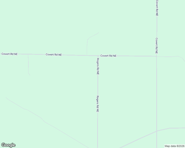 map of restaurants, bars, coffee shops, grocery stores, and more near 6851 Rogers Road Northeast in Kalkaska