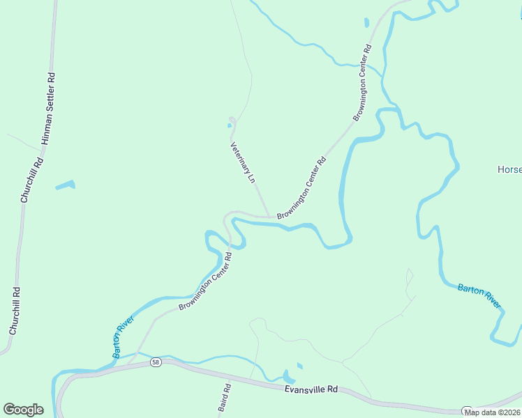 map of restaurants, bars, coffee shops, grocery stores, and more near 189 Center Road in Brownington