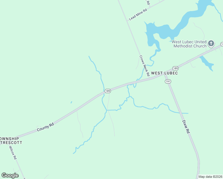 map of restaurants, bars, coffee shops, grocery stores, and more near County Road in Lubec