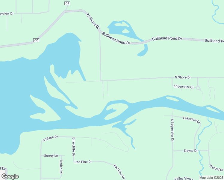 map of restaurants, bars, coffee shops, grocery stores, and more near 6625 North Shore Drive in Eau Claire