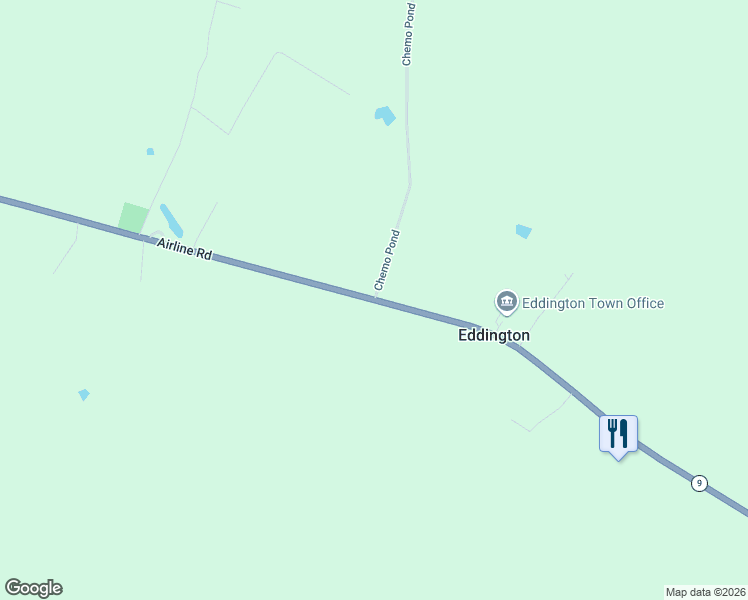 map of restaurants, bars, coffee shops, grocery stores, and more near 199 Chemo Pond in Eddington