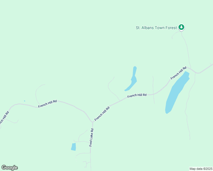map of restaurants, bars, coffee shops, grocery stores, and more near 381 French Hill Road in Saint Albans Town