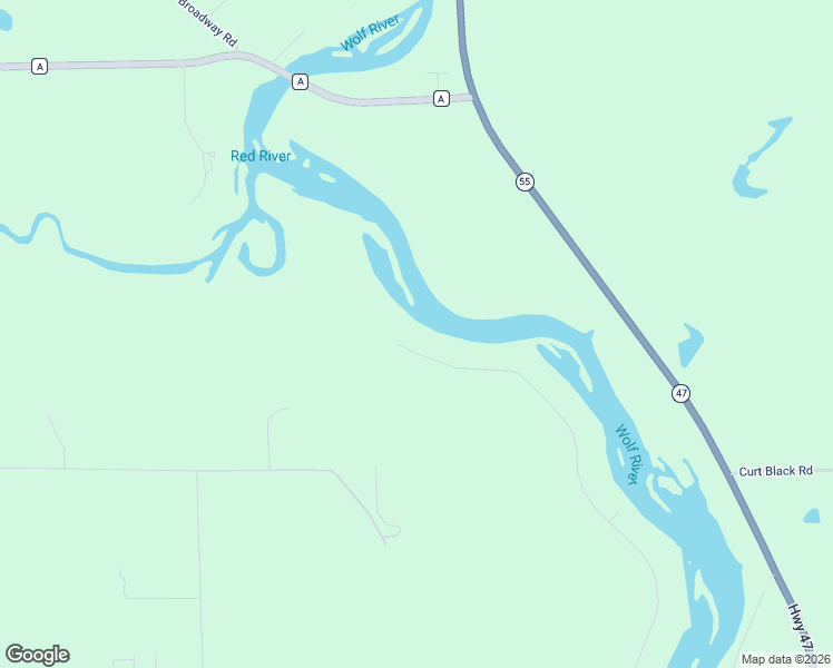 map of restaurants, bars, coffee shops, grocery stores, and more near N6202 Wolf River Road in Shawano