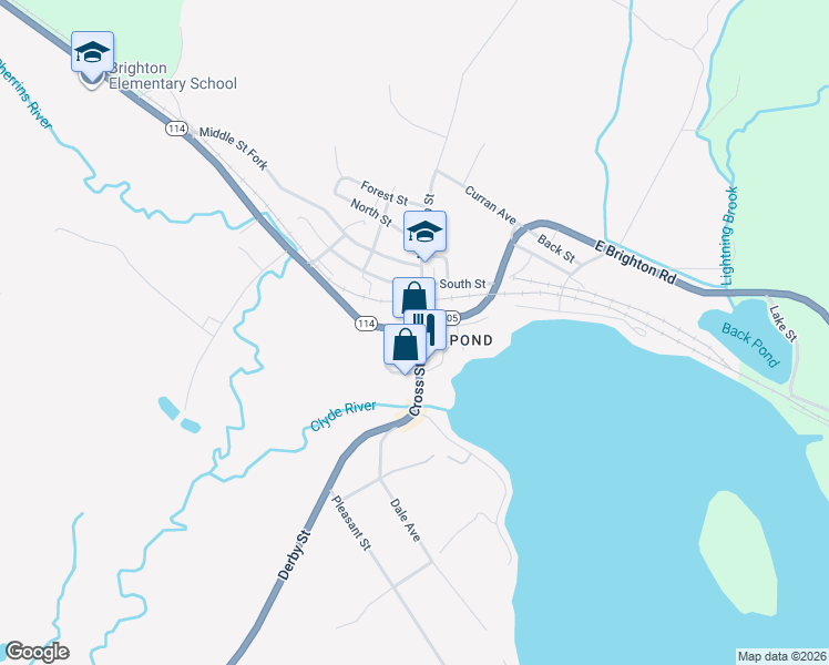 map of restaurants, bars, coffee shops, grocery stores, and more near 12 Railroad Street in Brighton