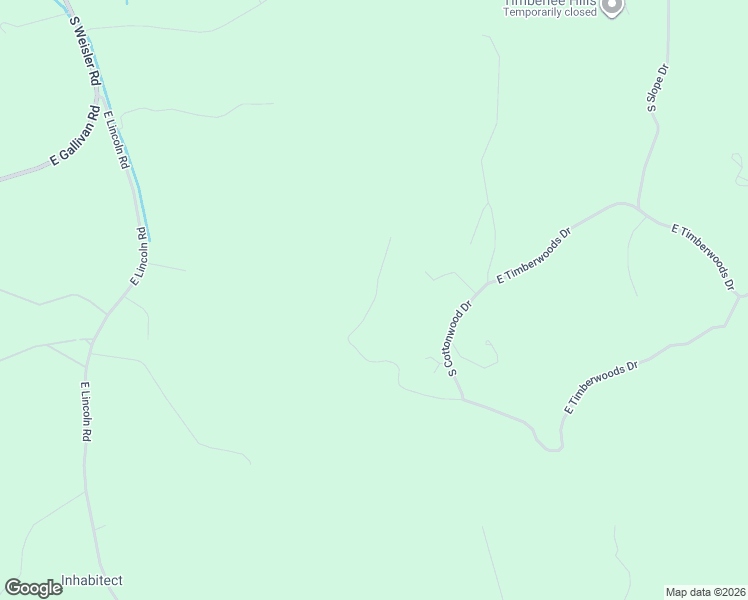 map of restaurants, bars, coffee shops, grocery stores, and more near Cottonwood Drive in Cedar