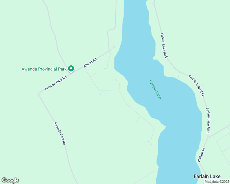 map of restaurants, bars, coffee shops, grocery stores, and more near 104 Timcourt Drive in Simcoe County