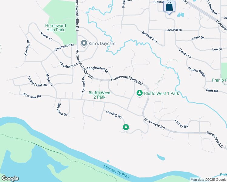 map of restaurants, bars, coffee shops, grocery stores, and more near 11501 Kensington Drive in Eden Prairie