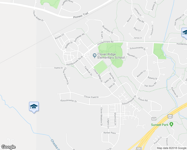 map of restaurants, bars, coffee shops, grocery stores, and more near 2731 Faulkner Drive in Chaska