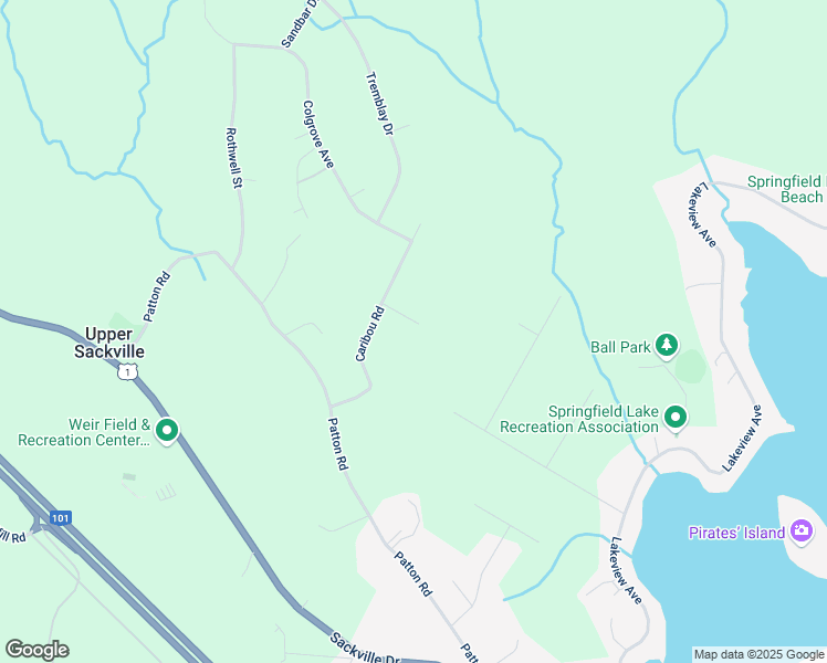 map of restaurants, bars, coffee shops, grocery stores, and more near 23 Reindeer Avenue in Upper Sackville