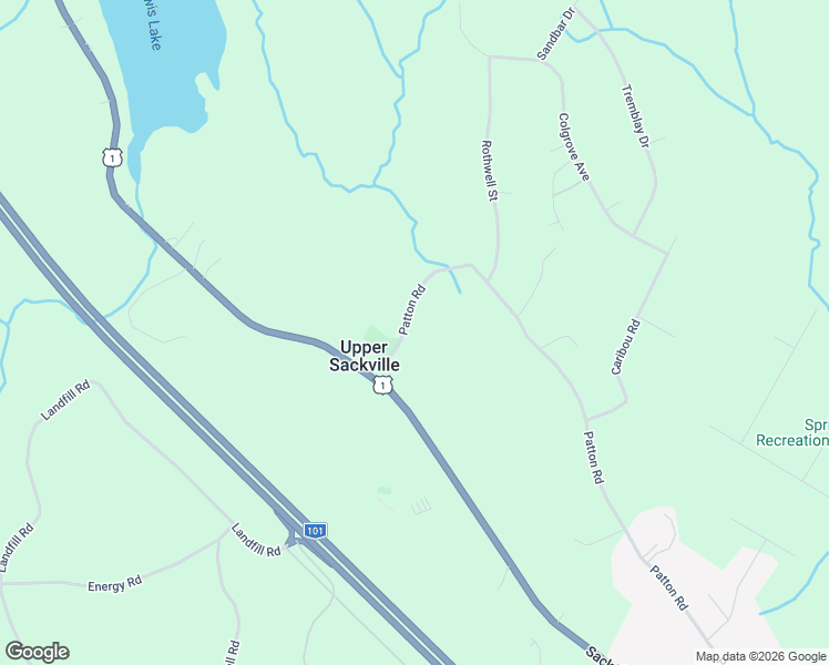 map of restaurants, bars, coffee shops, grocery stores, and more near 456 Patton Road in Upper Sackville