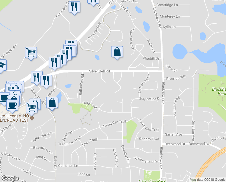 map of restaurants, bars, coffee shops, grocery stores, and more near 3857 Heather Drive in Eagan