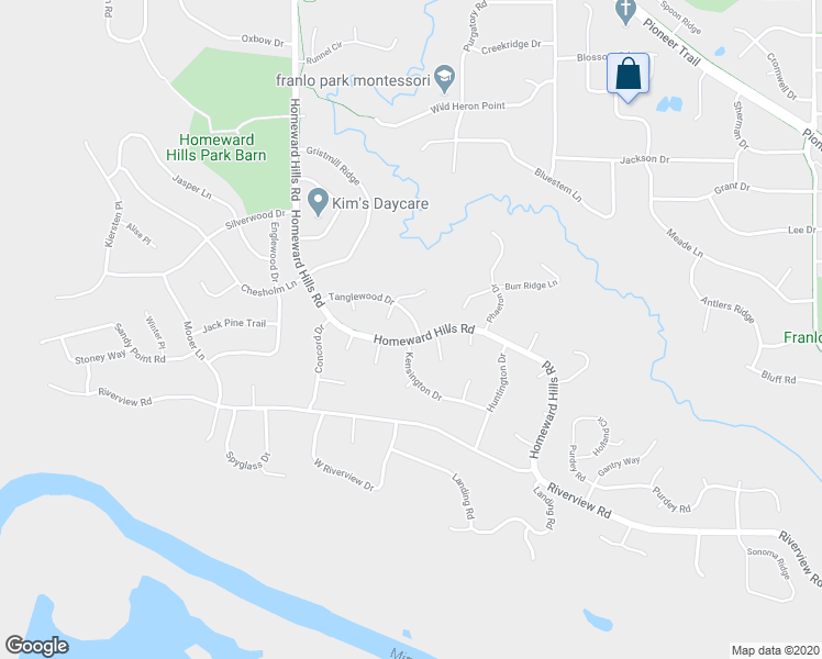 map of restaurants, bars, coffee shops, grocery stores, and more near 11601 Tanglewood Drive in Eden Prairie