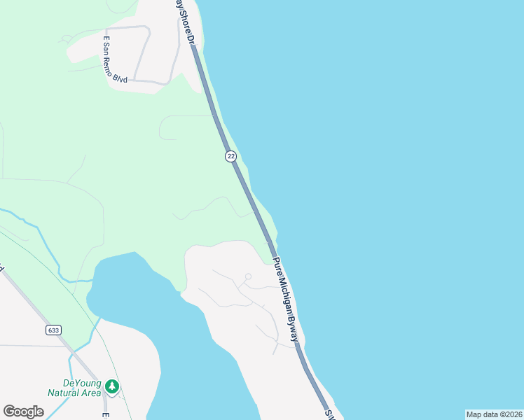 map of restaurants, bars, coffee shops, grocery stores, and more near 11251-11297 S West-Bay Shore Dr in Traverse City