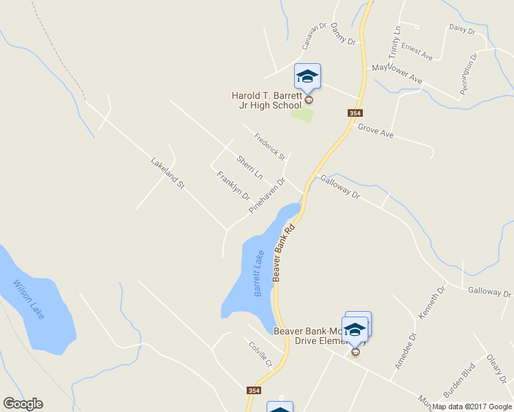 map of restaurants, bars, coffee shops, grocery stores, and more near Pinehaven Drive in Beaver Bank
