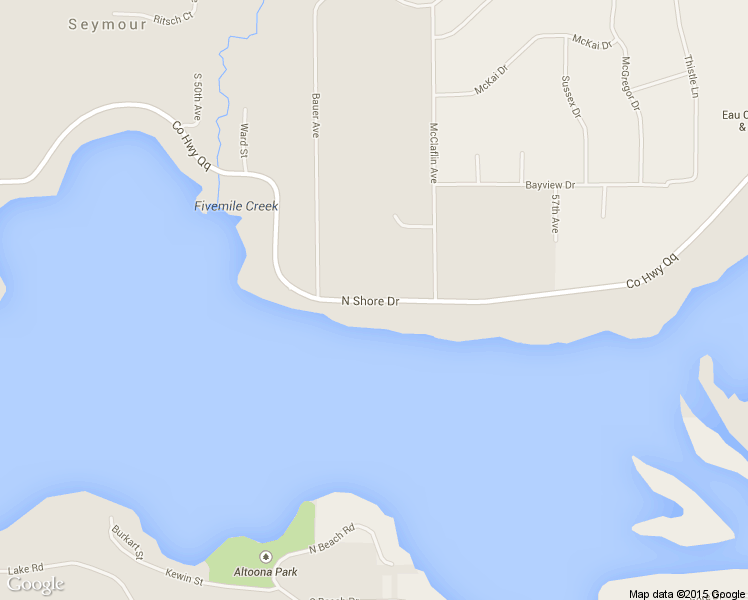 map of restaurants, bars, coffee shops, grocery stores, and more near 5454 North Shore Drive in Eau Claire