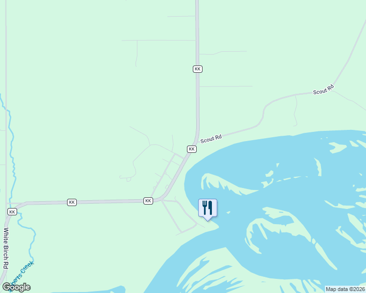 map of restaurants, bars, coffee shops, grocery stores, and more near 1421 County Road KK in Mosinee