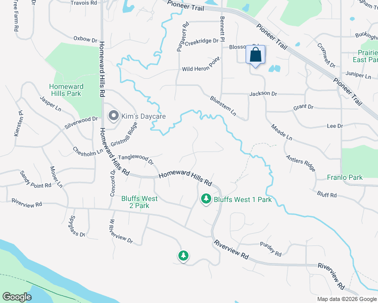 map of restaurants, bars, coffee shops, grocery stores, and more near 11362 Burr Ridge Lane in Eden Prairie