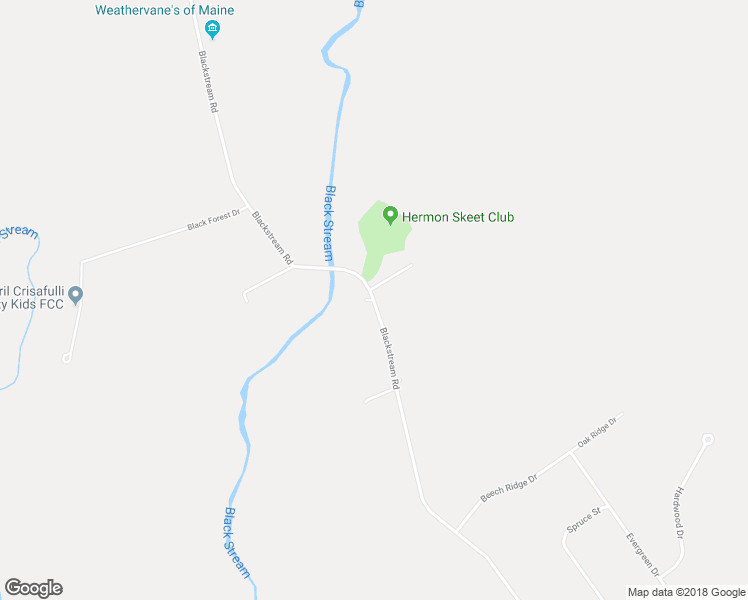 map of restaurants, bars, coffee shops, grocery stores, and more near 720 Blackstream Road in Hermon