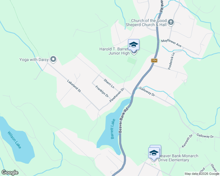 map of restaurants, bars, coffee shops, grocery stores, and more near 18 Sherri Lane in Beaver Bank