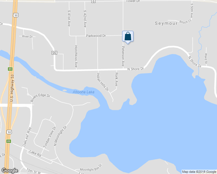 map of restaurants, bars, coffee shops, grocery stores, and more near 651 Indian Hills Drive in Eau Claire