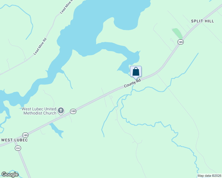 map of restaurants, bars, coffee shops, grocery stores, and more near 764 County Road in Lubec