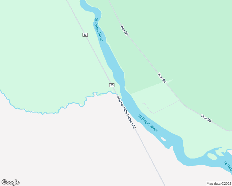 map of restaurants, bars, coffee shops, grocery stores, and more near 401 County Road 53 in St. Lawrence County