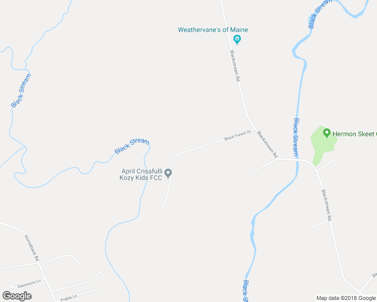 map of restaurants, bars, coffee shops, grocery stores, and more near 542 Streamside Avenue in Hermon